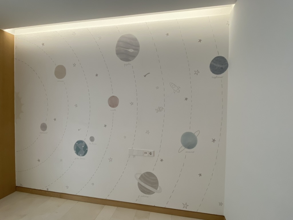 LOS PLANETAS EN EL DORMITORIO